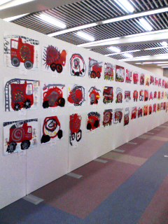 消防車の絵 うえぽんさんの京都での毎日 楽天ブログ
