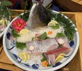 湯の児温泉　海と夕やけ