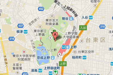 上野恩賜公園 地図