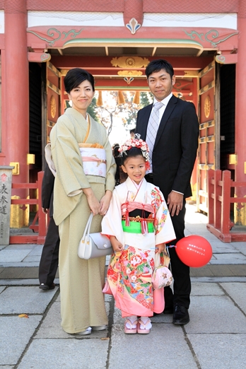 塩釜神社 七五三 写真 ペットと