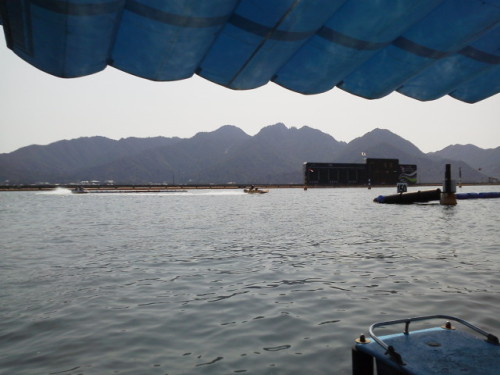 ボートレース宮島（ペアボート第２ターンマーク）