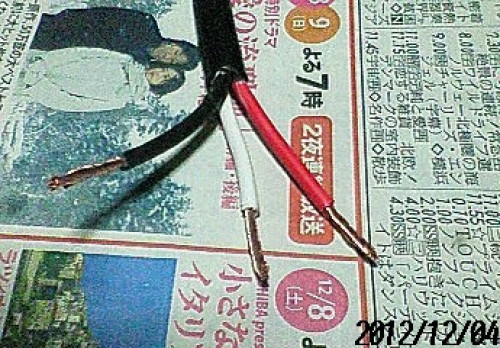 その（２）被覆をむく