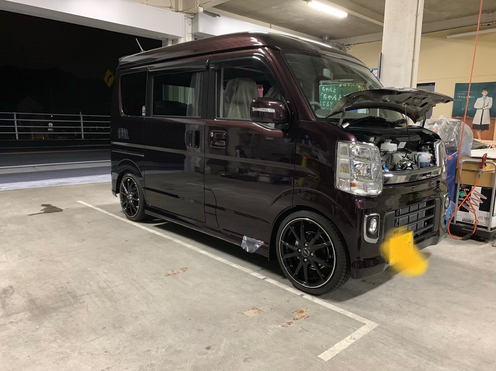 エブリーワゴン ｄａ１７ｗ 車高調 タイヤホイール 徳島市 自動車工房 ｆａｃｔｏｒｙ ｏｋａｙａｍａ 楽天ブログ