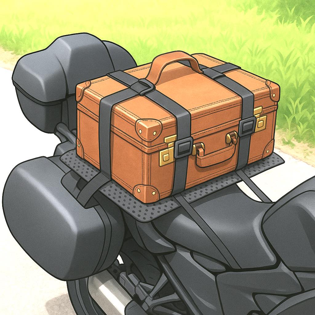 革トランクの固定強化を考える 〜＃バイクに革トランク載せ隊