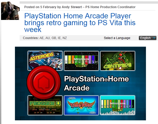 playstation home arcade vita