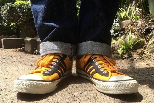 DUBBLE WORKS 1970's キャンバスローカットスニーカー 9607 ORANGE & CANTON OVERALLS Denim Pants  500-1060 D.INDIGO.jpg