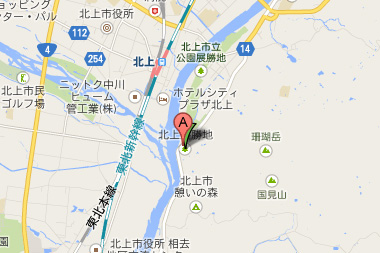 北上展勝地 地図