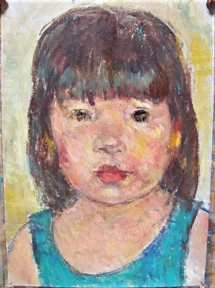 少女の似顔絵 油絵 を１点 大分金太郎２の絵画コーナー 楽天ブログ
