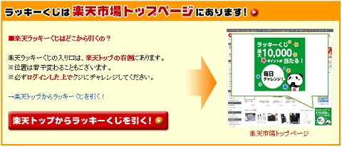 Rakuten lucky kuji top