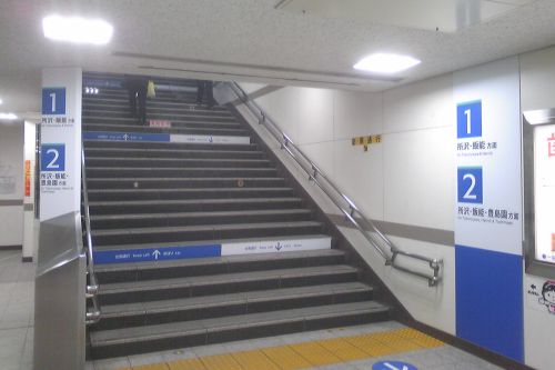 New track guide at Nerima Station