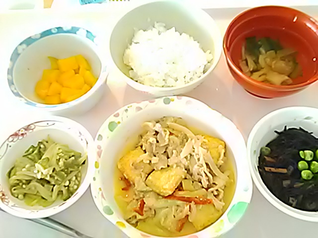 豚肉と生揚げの味噌炒め