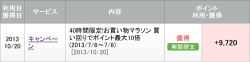 40時間限定!お買い物マラソン 買い回りでポイント最大10倍