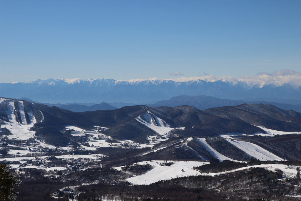 根子岳から北アルプス