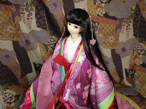 引取限定 元値17万円 日本人形 ワダミエ 光源氏と紫の上