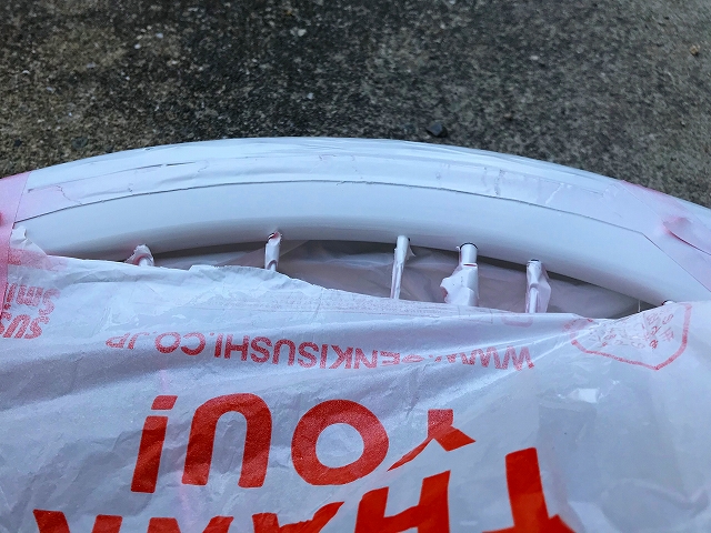 自転車 ホイール塗装 その12