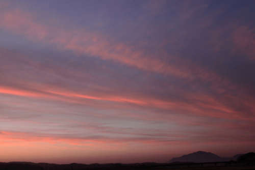 弥彦山夕景　2016.04.22