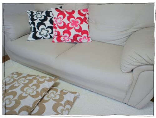 クォーターリポート クッションカバー ブラック ピンク 座布団カバー ベージュ