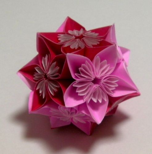 新鮮な難しい 折り紙 くす玉 花 最高の花の画像