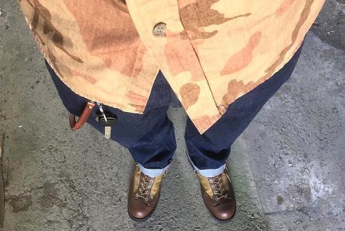 LIGHT D-30420X & CANTON OVERALLS Denim Pants  500-1060 D.INDIGO & FULLCOUNT ｽｰﾊﾟｰﾀｲﾄ長袖ﾐﾘﾀﾘｰｼｬﾂ 4655.JPG