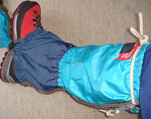 スパッツを付けたところ