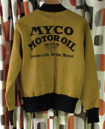 Cushman フルジップスウェット MYCO MOTOR OIL 26066-GOLD 2.jpg