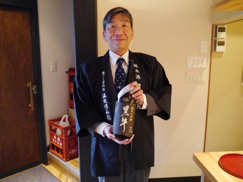 地酒 黒牛　　名手酒造店　名手孝和社長