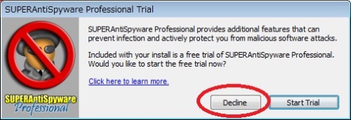 SUPERAntiSpyware インストール3