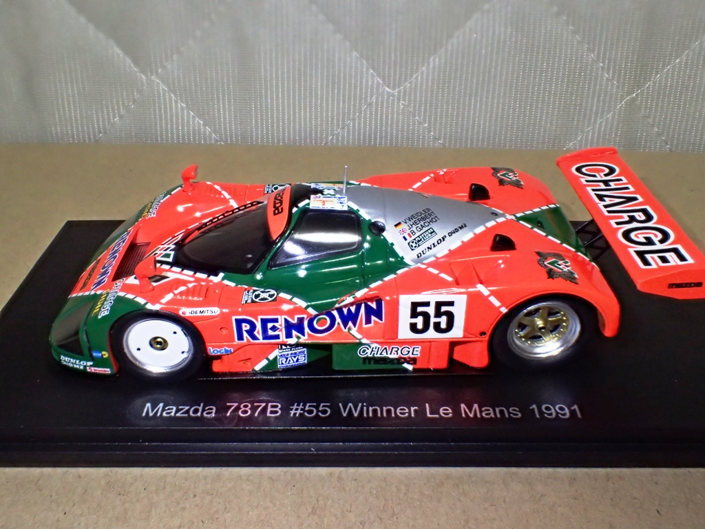 Mazda 787B #55 Winner Le Mans 1991-1/43 Spark Hachette Voiture Miniature 02