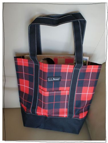 LEE　１月号　付録　L.L.Beanチェック柄トート