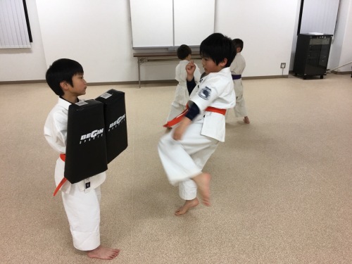 ミット稽古 