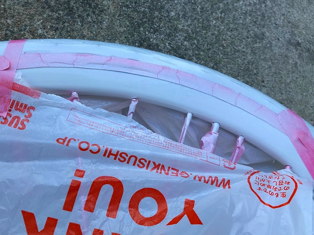 自転車 ホイール塗装 その7