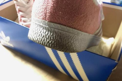 adidas GAZELLE SUEDE ﾋﾟﾝｸ白 560884 ソールメンテ 2.jpg