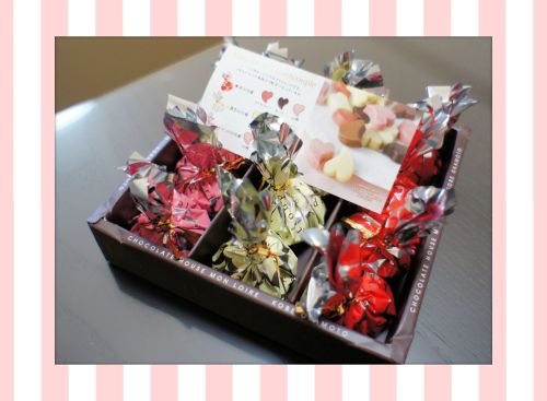 モンロワール　ハートカップル　チョコレート