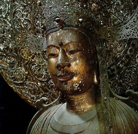 聖徳太子の救世観音像 聖徳太子の等身像・救世観音像「法隆寺・夢殿」＠奈良