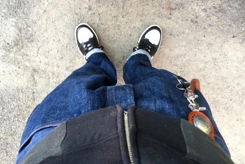 DYNASTY HI LE BLACK×JETSTREAM-WHT(Non-Future) 365963-004 & CANTON OVERALLS Denim Pants 500-1060 & THE FLATHEAD 2004 COLLECTION SNOW PATTERN FULL ZIP LS SWEAT SPG-02W.jpg