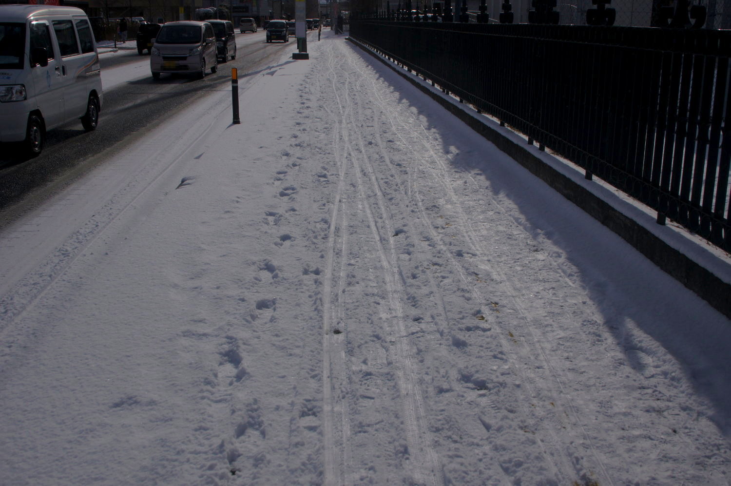 19年1月17日 降雪4センチ 曇り後晴れ 危険な路面改善 盛岡自転車事情 楽天ブログ