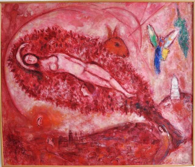 マルク・シャガール、【出エジプト記 天使が茨の潅木の中から、顕れた】 マルク・シャガール(Marc Chagall) 3 戦後編「聖書の言葉