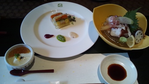 刺身とクリームチーズ豆腐.JPG