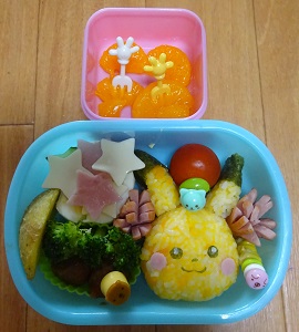 今日のお弁当 ピカチュウと星の宝探し弁当 こはるらんまん 楽天ブログ