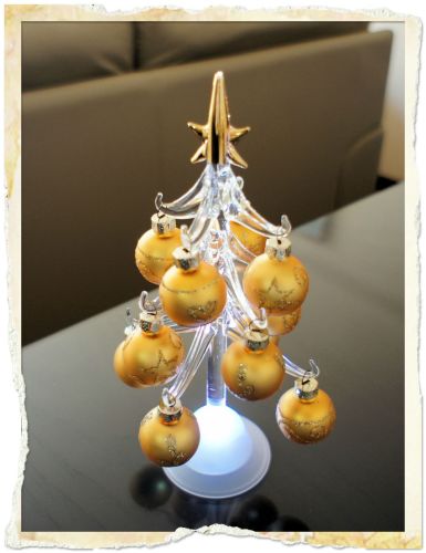 ガラスツリーLEDゴールド（francfranc）