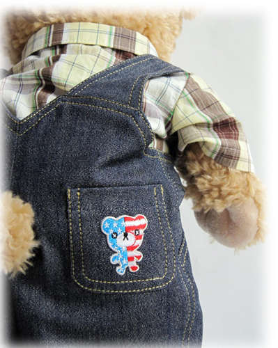 後ろポケットのクマさんワッペン Duffy1506_4.jpg