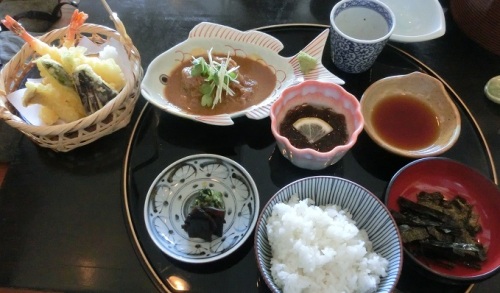 鯛茶 天ぷらセット1,600yen.JPG