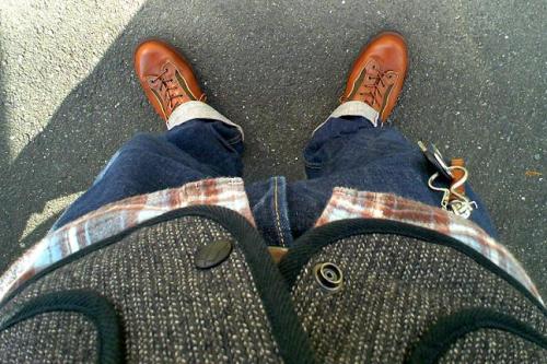 DANNER LIGHT 2 CEDAR RAINBOW D-12040X & JOHNBULL 11402-11 ﾂｲｽﾄｽﾘﾑｼﾞｰﾝｽﾞ & FOB FACTORY NEL WORK SHIRT F3191 & STUDIO D'ARTISAN 4260-NY BEACH CLOTH VEST.jpg