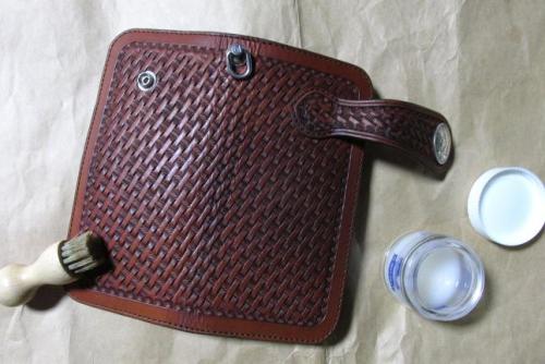 20160104 KC,s アリゾナ ライダース ウォレット バスケット メンテ3.jpg