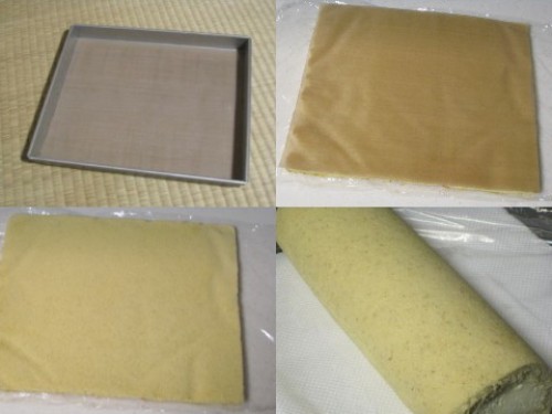 ベーキングシートを使って作ったロールケーキ.jpg