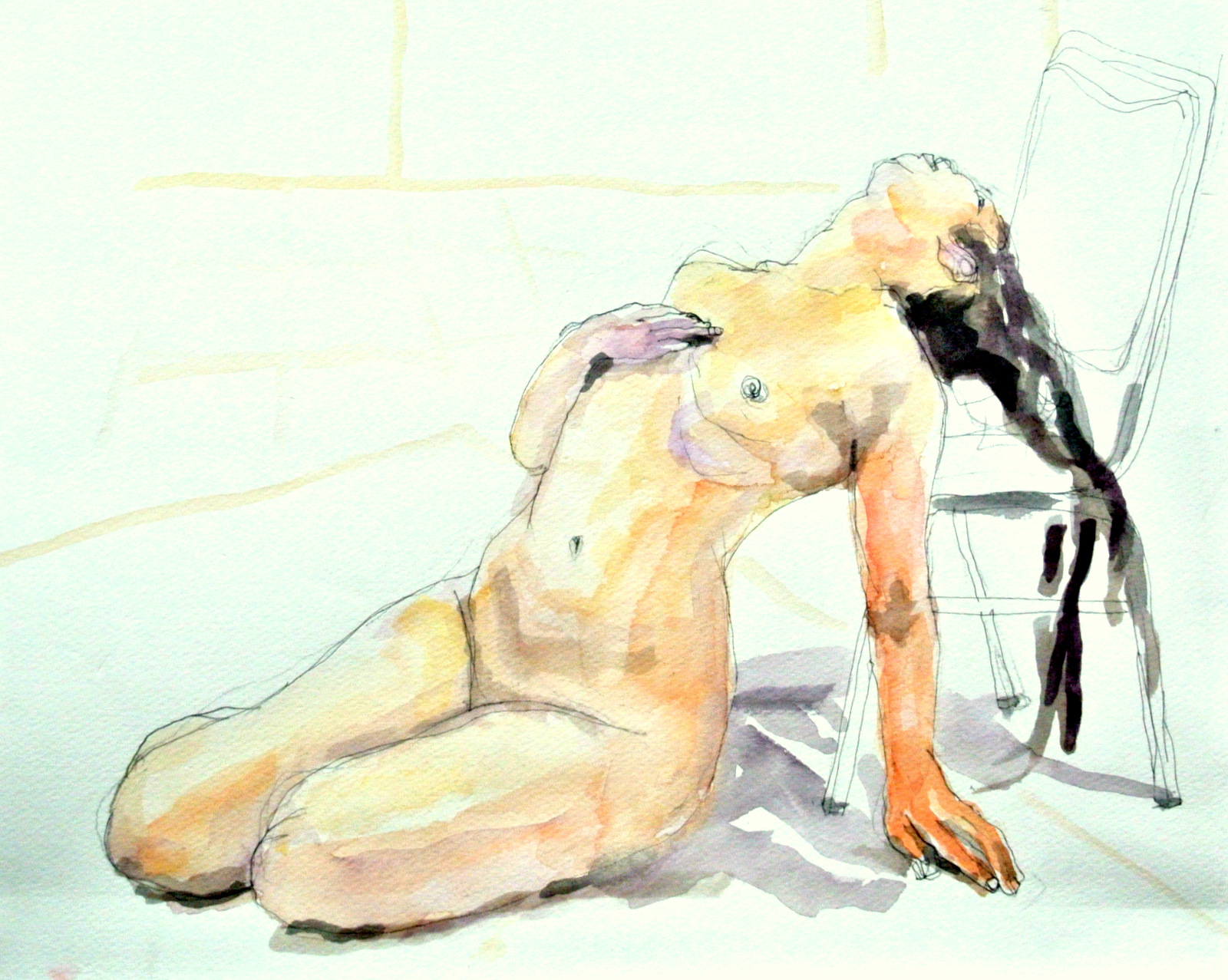 裸婦デッサン | 水彩スケッチ、油彩、クロッキーなどお絵かきの記録 