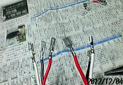 その（４）ギボシ（端子）の取り付け