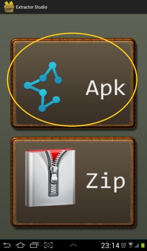 Apkボタンをタップ