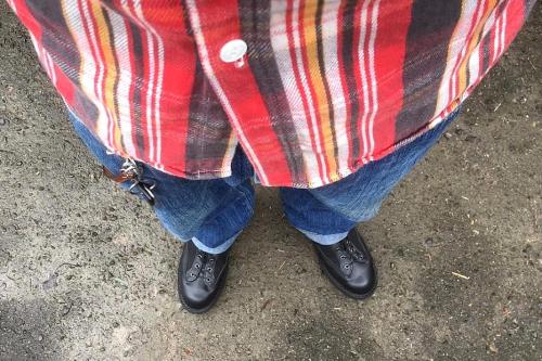 DANNER ＬIGHＴ D-31400X & SUGAR CANE 砂糖黍ﾘｻｲｸﾙﾃﾞﾆﾑｼﾞｰﾝｽﾞ SC40801 & FOB FACTORY NEL WORK SHIRT F3192.jpg