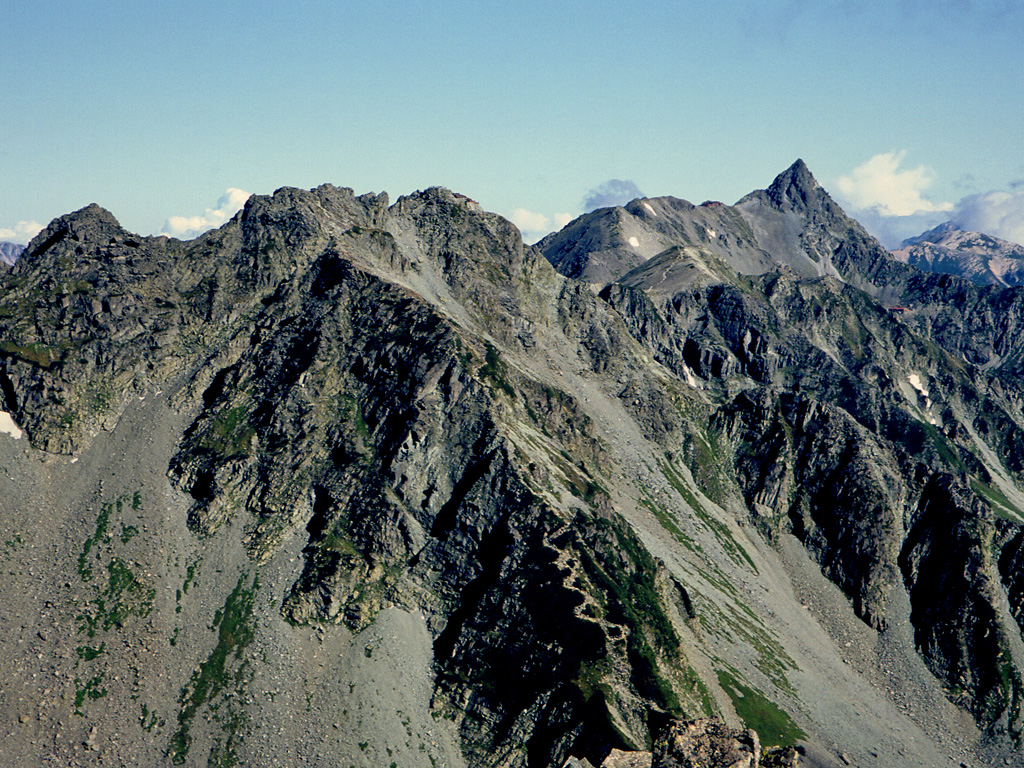 2014/09/14前穂高岳から槍・北穂高